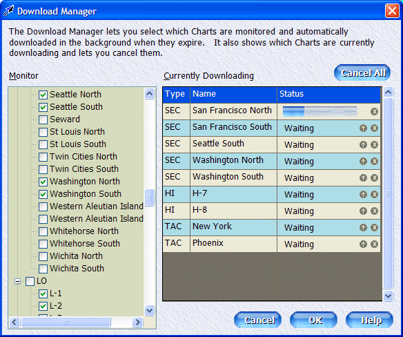 Scanned Chart Download Manager