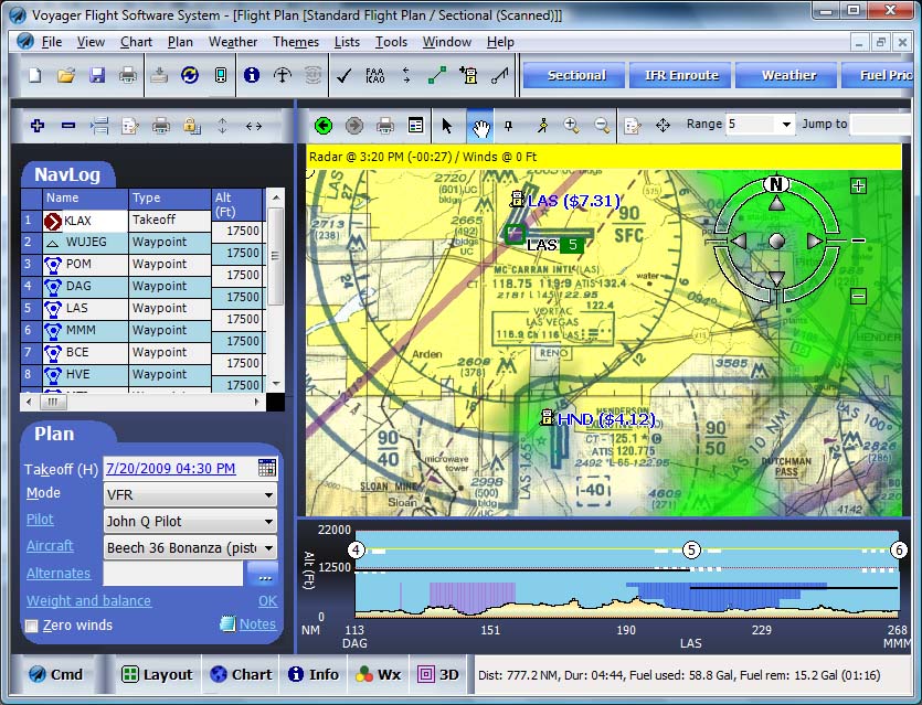 Voyager with weather